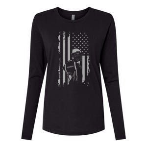 American Football Womens Cotton Relaxed Long Sleeve T-Shirt