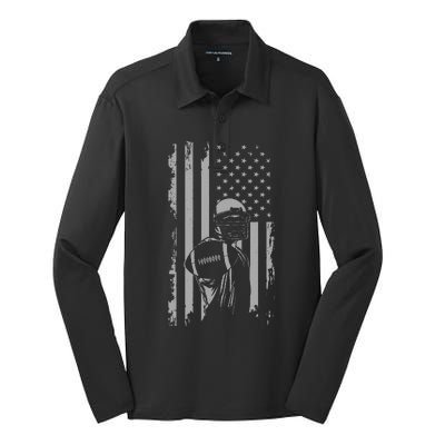 American Football Silk Touch Performance Long Sleeve Polo