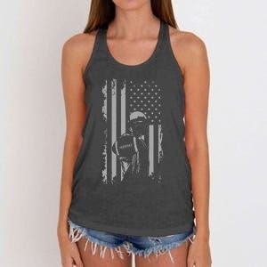 American Football Women's Knotted Racerback Tank