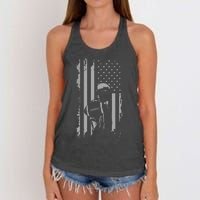 American Football Women's Knotted Racerback Tank