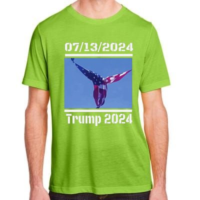 Angel Flag At Trump Rally  Trump 07132024 Miracle Adult ChromaSoft Performance T-Shirt