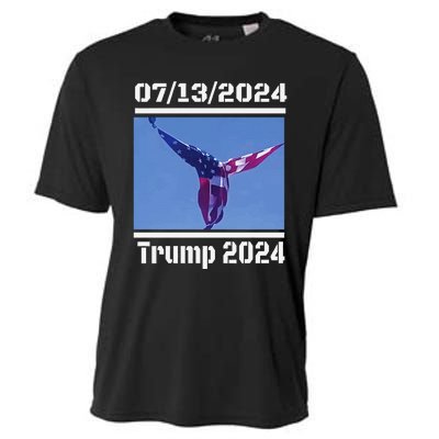 Angel Flag At Trump Rally  Trump 07132024 Miracle Cooling Performance Crew T-Shirt