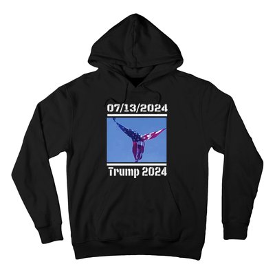 Angel Flag At Trump Rally  Trump 07132024 Miracle Hoodie