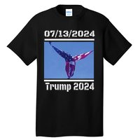 Angel Flag At Trump Rally  Trump 07132024 Miracle Tall T-Shirt