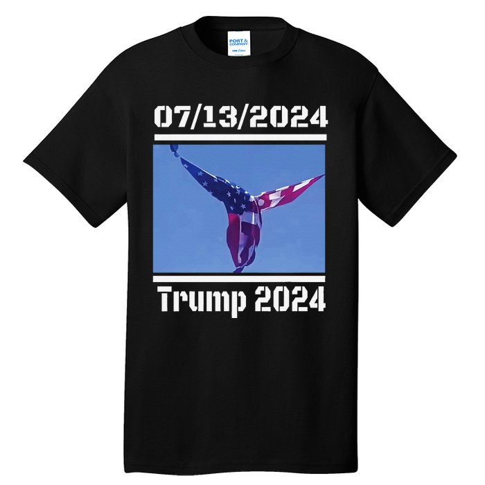 Angel Flag At Trump Rally  Trump 07132024 Miracle Tall T-Shirt