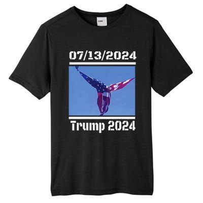 Angel Flag At Trump Rally  Trump 07132024 Miracle Tall Fusion ChromaSoft Performance T-Shirt