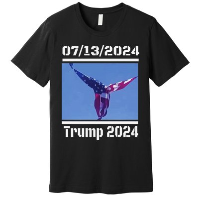 Angel Flag At Trump Rally  Trump 07132024 Miracle Premium T-Shirt