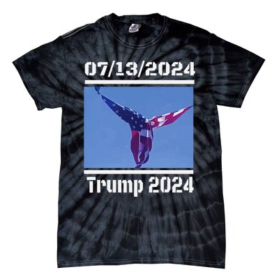 Angel Flag At Trump Rally  Trump 07132024 Miracle Tie-Dye T-Shirt