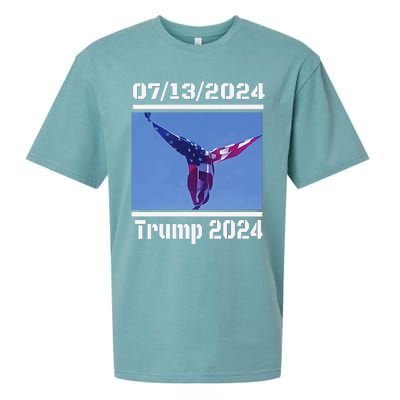 Angel Flag At Trump Rally  Trump 07132024 Miracle Sueded Cloud Jersey T-Shirt