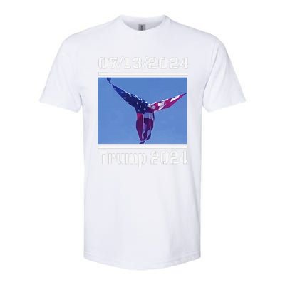 Angel Flag At Trump Rally  Trump 07132024 Miracle Softstyle CVC T-Shirt