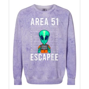 Alien Funny Alien Lover UFO Area 51 Alien Humor Alien Colorblast Crewneck Sweatshirt