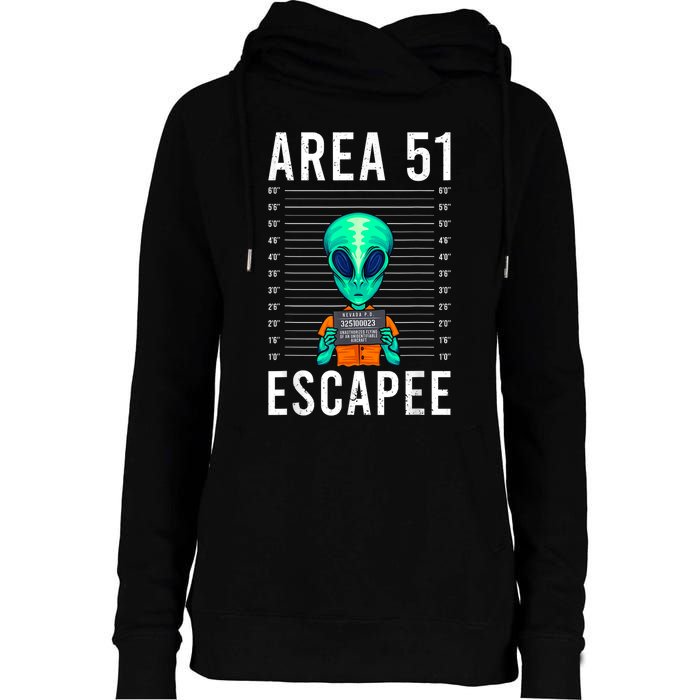 Alien Funny Alien Lover UFO Area 51 Alien Humor Alien Womens Funnel Neck Pullover Hood