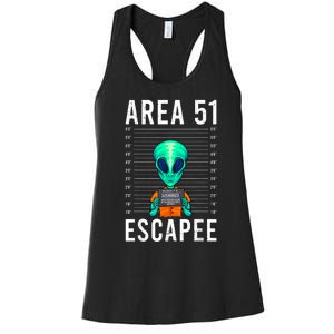 Alien Funny Alien Lover UFO Area 51 Alien Humor Alien Women's Racerback Tank