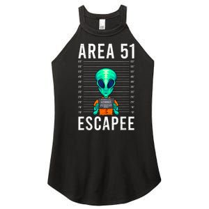 Alien Funny Alien Lover UFO Area 51 Alien Humor Alien Women's Perfect Tri Rocker Tank