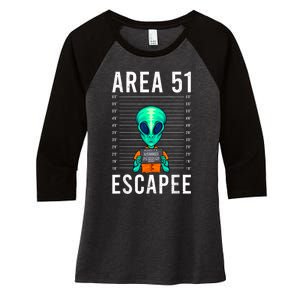 Alien Funny Alien Lover UFO Area 51 Alien Humor Alien Women's Tri-Blend 3/4-Sleeve Raglan Shirt