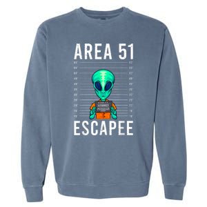 Alien Funny Alien Lover UFO Area 51 Alien Humor Alien Garment-Dyed Sweatshirt