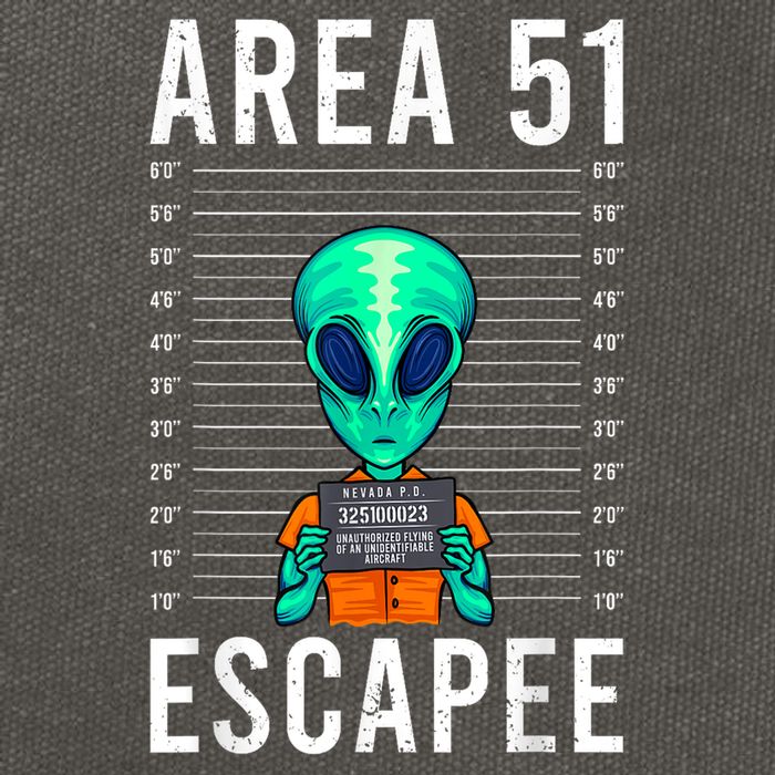 Alien Funny Alien Lover UFO Area 51 Alien Humor Alien Cotton Canvas Backpack