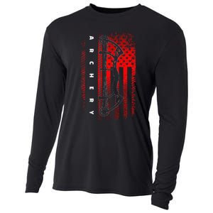 American Flag Archery Cooling Performance Long Sleeve Crew