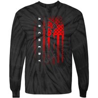 American Flag Archery Tie-Dye Long Sleeve Shirt