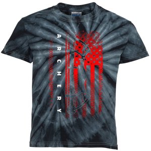 American Flag Archery Kids Tie-Dye T-Shirt