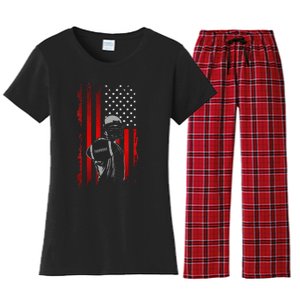 American Football Women's Flannel Pajama Set