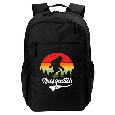 Axesquatch Funny Axe Throwing Retro Axe Thrower Daily Commute Backpack