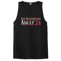 Any Functioning Adult 2024 Funny Retro Election Logo PosiCharge Competitor Tank