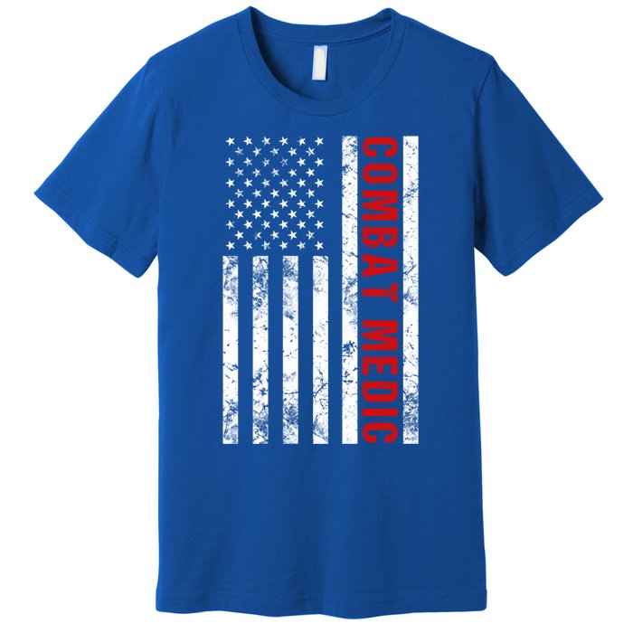 American Flag Army Combat Medic Great Gift Premium T-Shirt