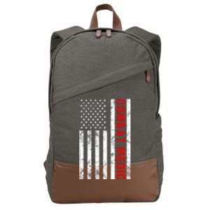 American Flag Army Combat Medic Great Gift Cotton Canvas Backpack