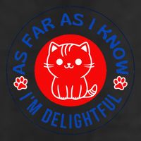 As Far As I Know Im Delightful Cute Kitty Owner Humor Adult Drive Performance Visor