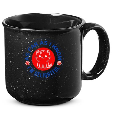 As Far As I Know Im Delightful Cute Kitty Owner Humor 15oz Campfire Ceramic Mug