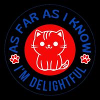 As Far As I Know Im Delightful Cute Kitty Owner Humor Women's Crop Top Tee