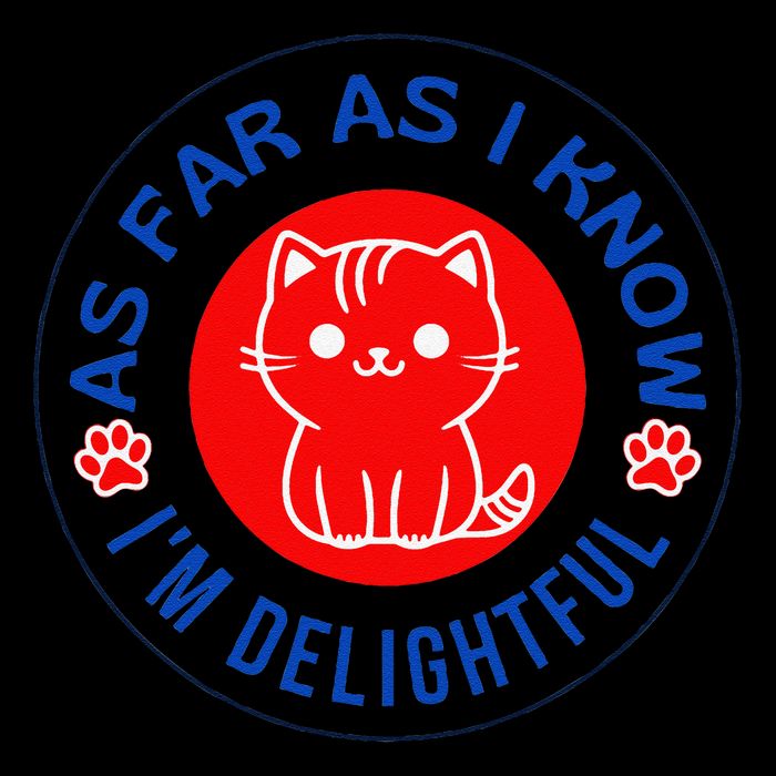 As Far As I Know Im Delightful Cute Kitty Owner Humor Women's Crop Top Tee