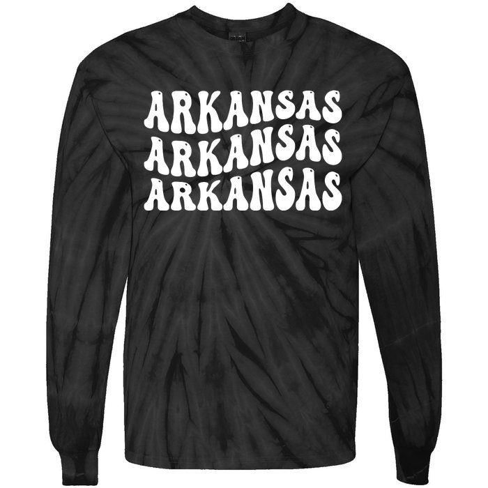 Arkansas Funny Tie-Dye Long Sleeve Shirt