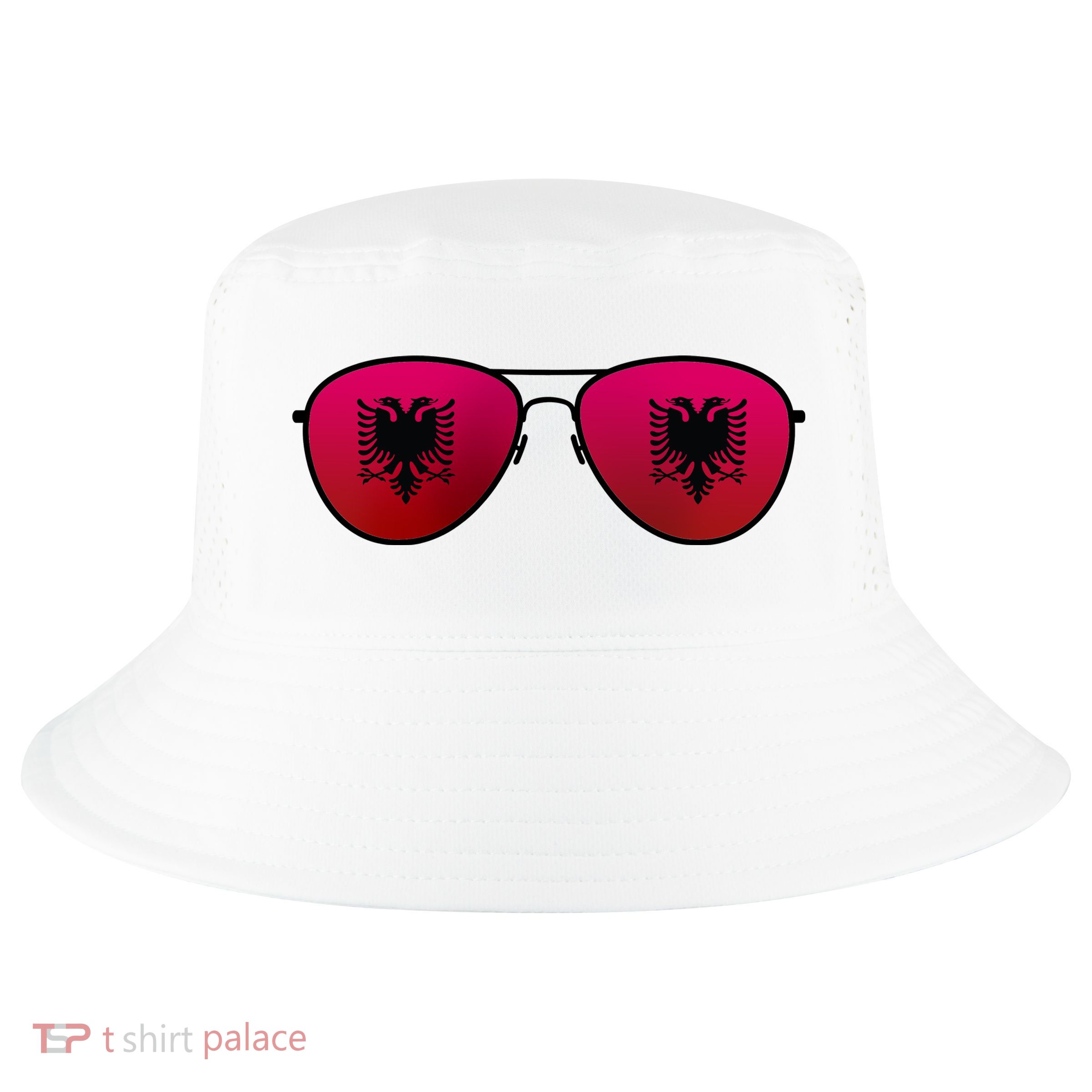 Albania Flag Aviator Sunglasses Cool Comfort Performance Bucket Hat