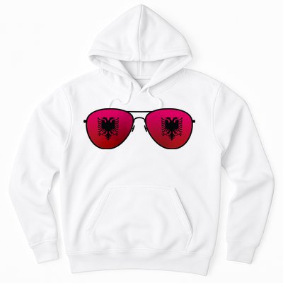 Albania Flag Aviator Sunglasses Hoodie