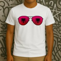 Albania Flag Aviator Sunglasses T-Shirt