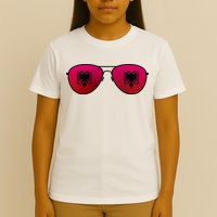 Albania Flag Aviator Sunglasses T-Shirt