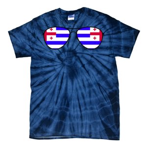 Ajaria Flag Aviator Sunglasses Tie-Dye T-Shirt