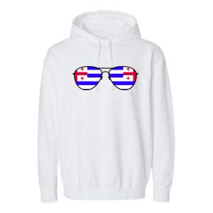 Ajaria Flag Aviator Sunglasses Garment-Dyed Fleece Hoodie