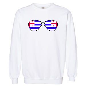 Ajaria Flag Aviator Sunglasses Garment-Dyed Sweatshirt