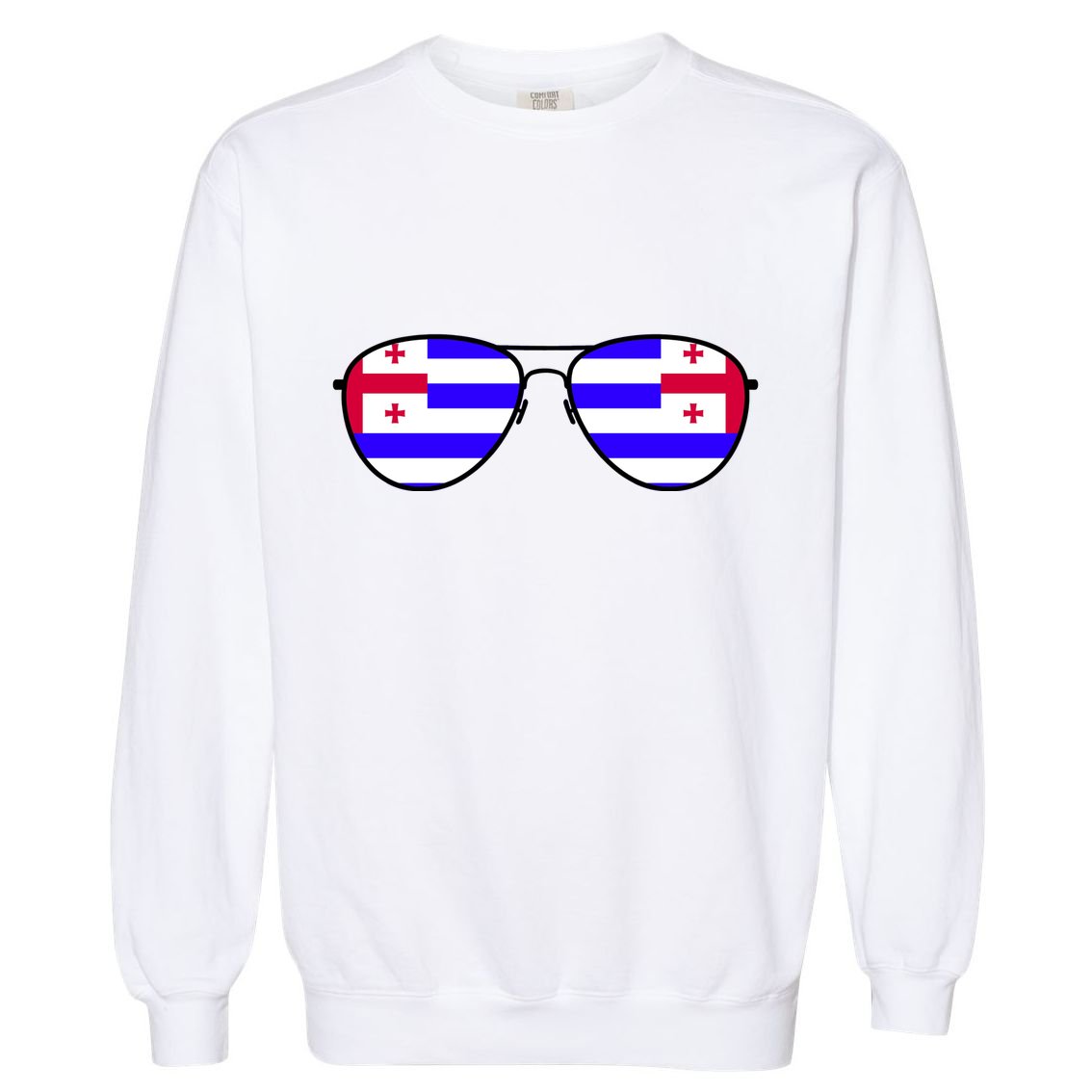 Ajaria Flag Aviator Sunglasses Garment-Dyed Sweatshirt