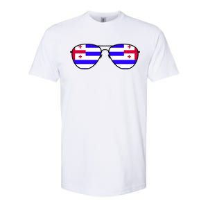 Ajaria Flag Aviator Sunglasses Softstyle CVC T-Shirt