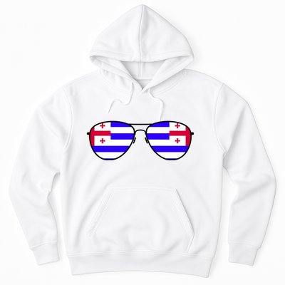 Ajaria Flag Aviator Sunglasses Hoodie
