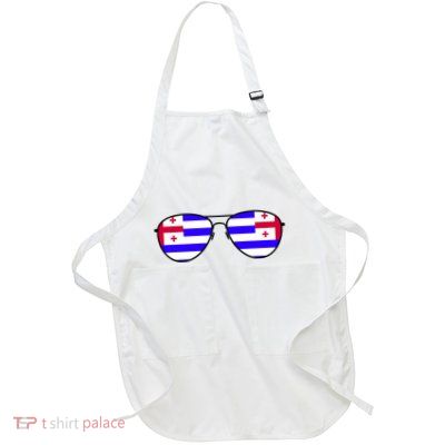 Ajaria Flag Aviator Sunglasses Full-Length Apron With Pockets