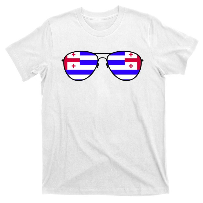 Ajaria Flag Aviator Sunglasses T-Shirt