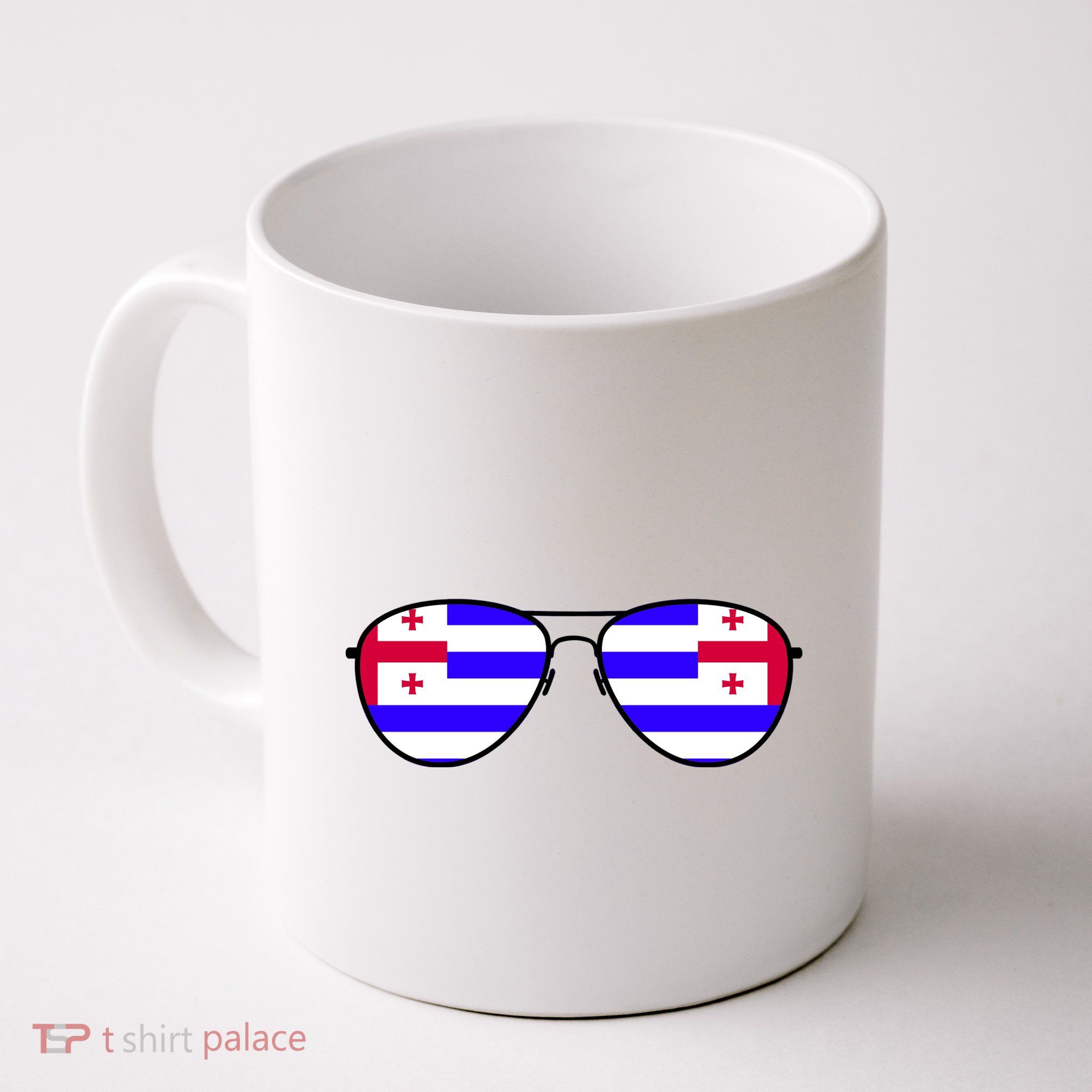 Ajaria Flag Aviator Sunglasses Mug