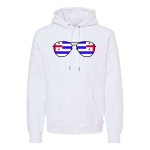 Ajaria Flag Aviator Sunglasses Premium Hoodie