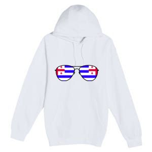 Ajaria Flag Aviator Sunglasses Premium Pullover Hoodie