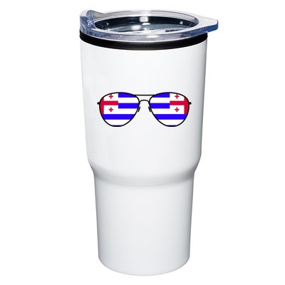 Ajaria Flag Aviator Sunglasses Tumbler